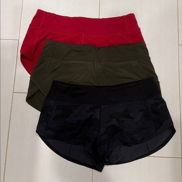 lululemon athletica Women's Shorts - Red, Black Camo, and army Green, - Picture 1 of 1